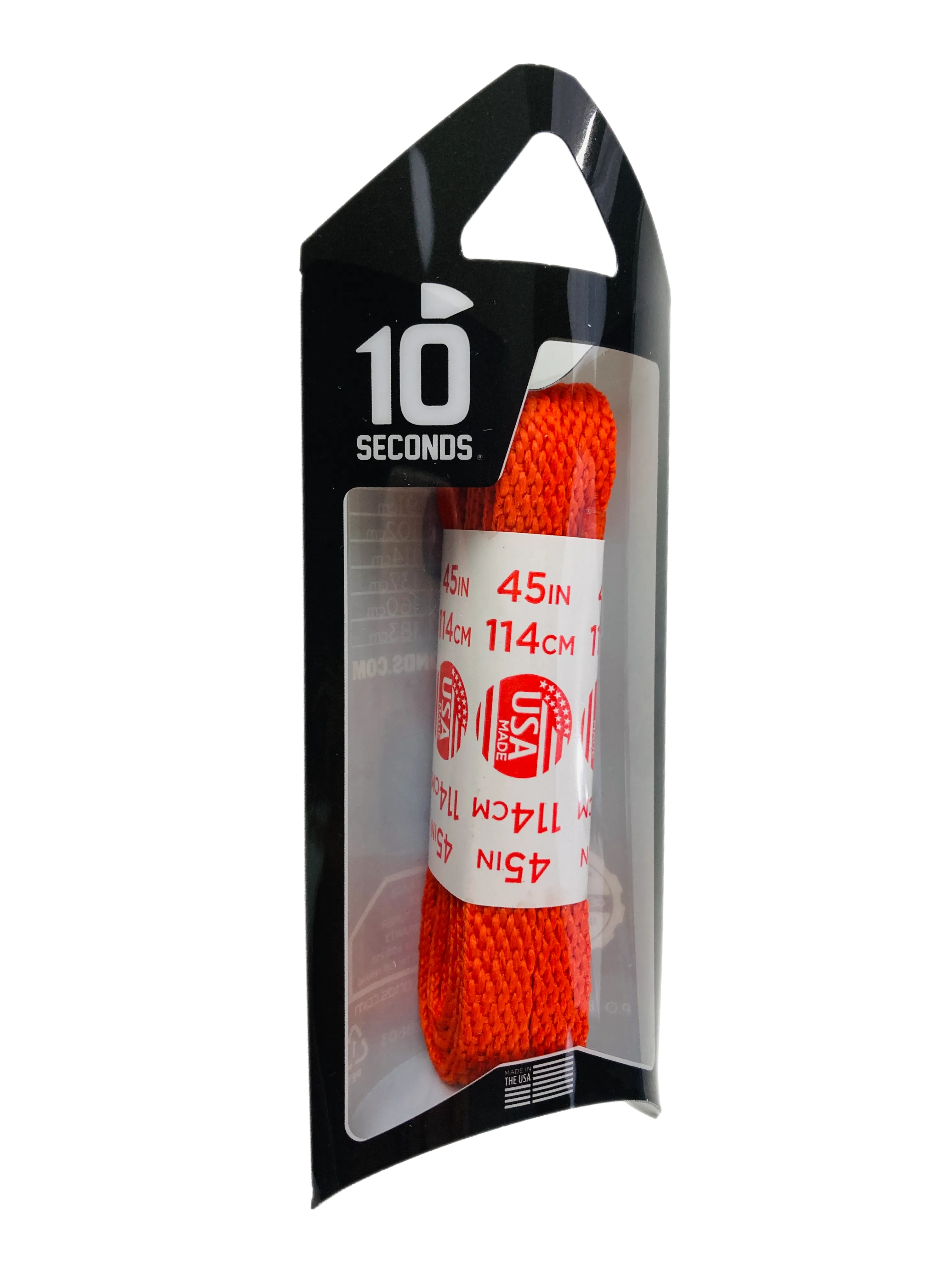 10 Seconds ® All-Pro ® Athletic Flat Laces | Burnt Orange