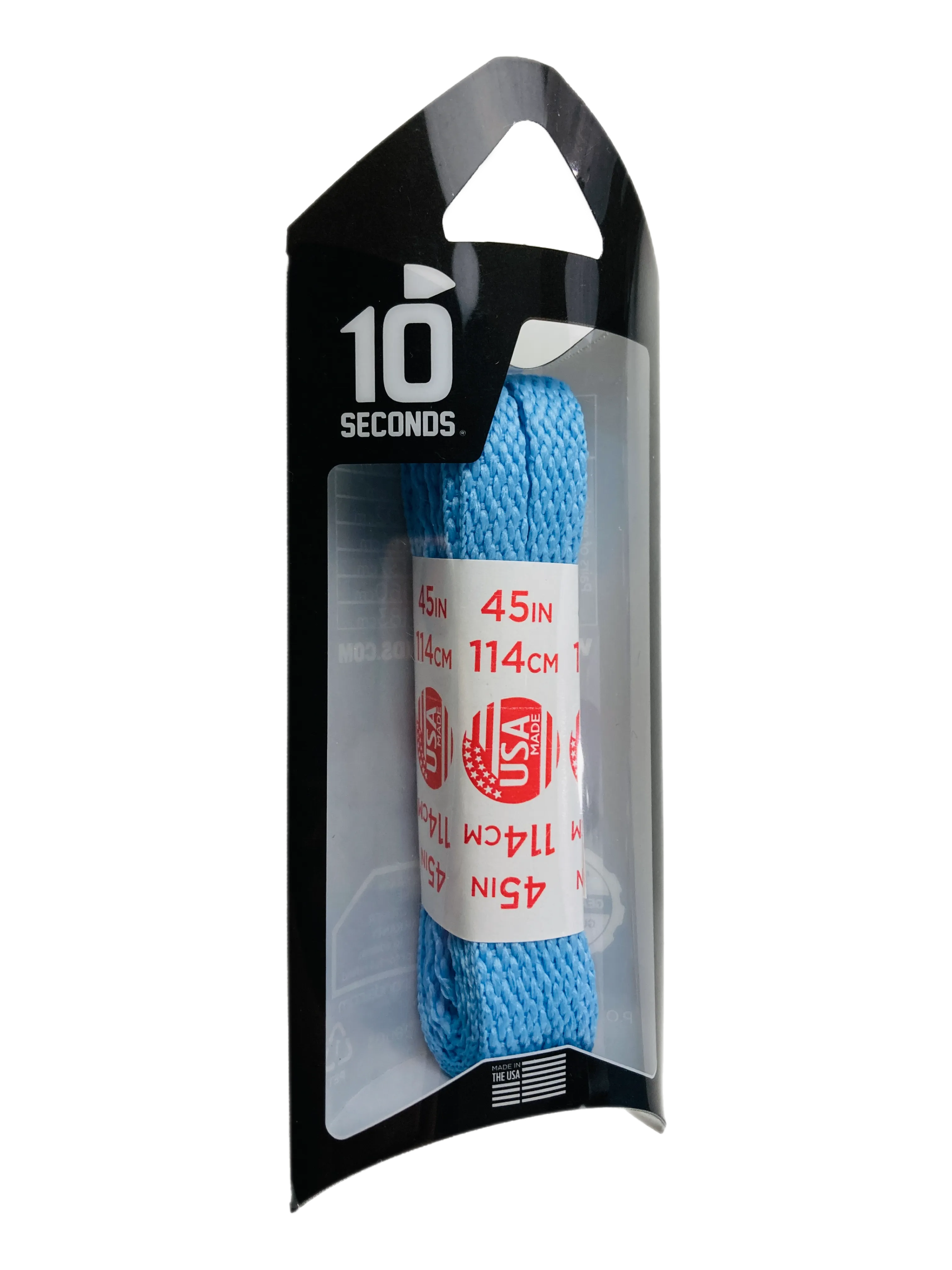 10 Seconds ® All-Pro ® Athletic Flat Laces | Carolina Blue