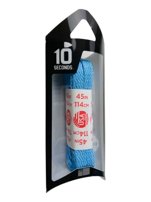 10 Seconds ® All-Pro ® Athletic Flat Laces | Carolina Blue