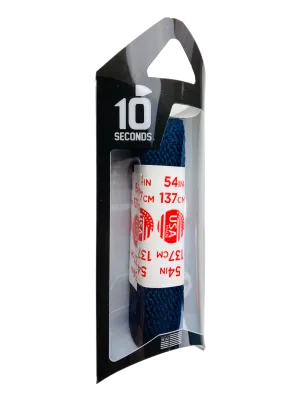 10 Seconds ® All-Pro ® Athletic Flat Laces | Navy