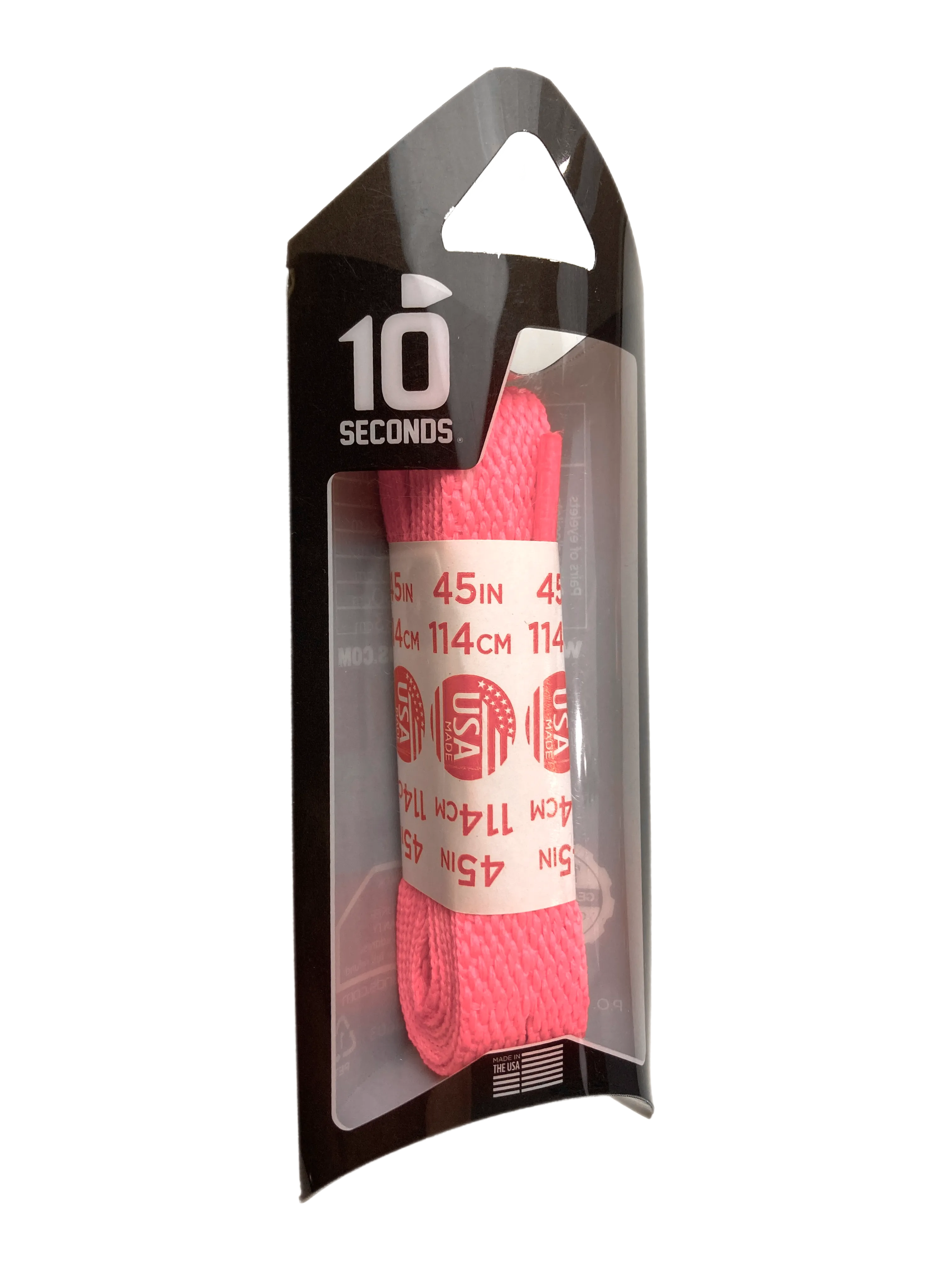 10 Seconds ® All-Pro ® Athletic Flat Laces | Neon Pink