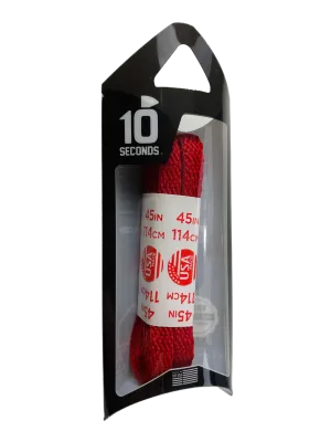 10 Seconds ® All-Pro ® Athletic Flat Laces | Red