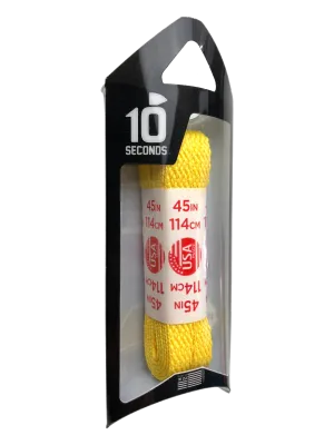 10 Seconds ® All-Pro ® Athletic Flat Laces | Yellow [Maize]