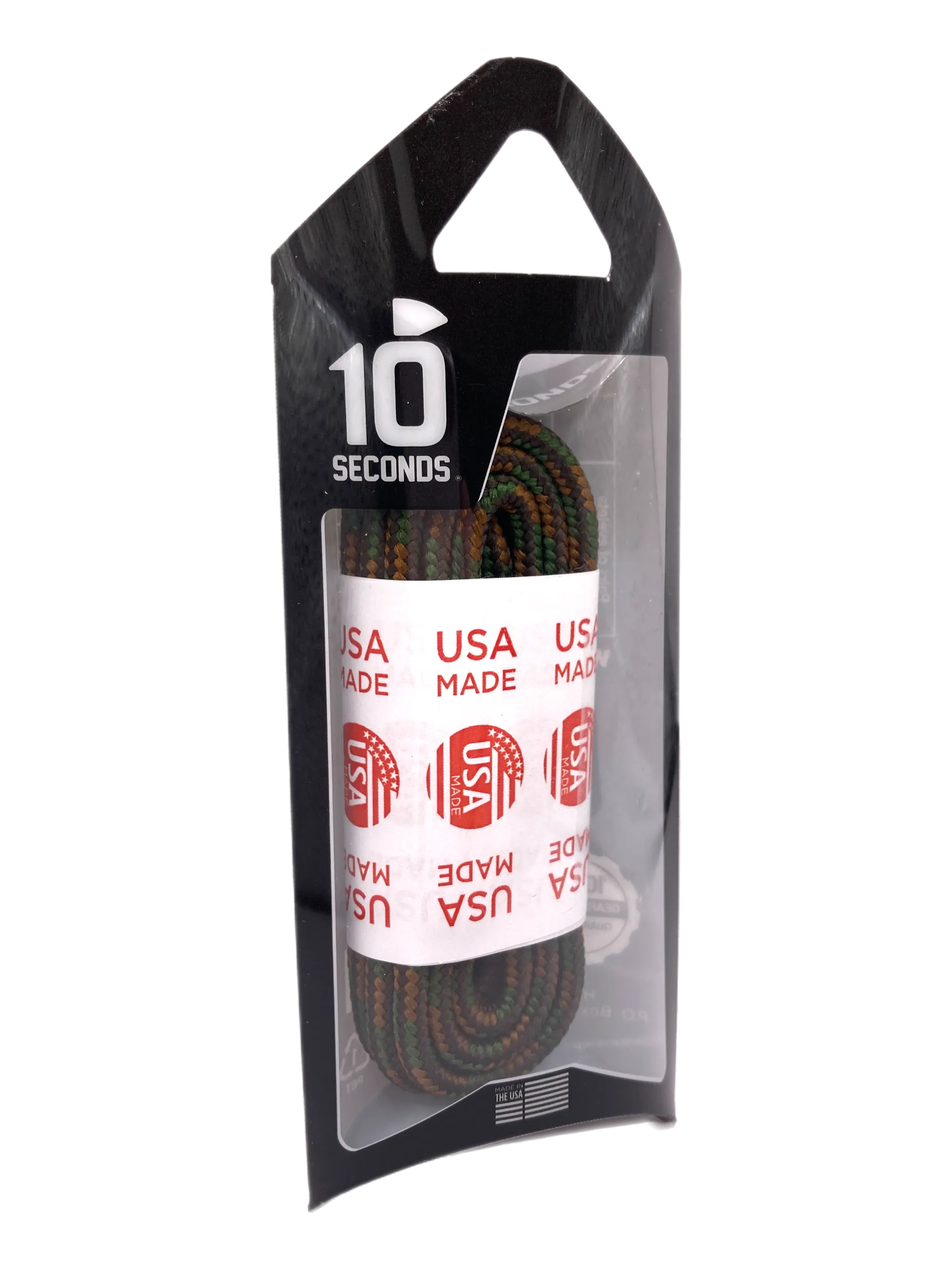 10 Seconds ® Athletic Hiker Laces | Brown/Chestnut/Moss