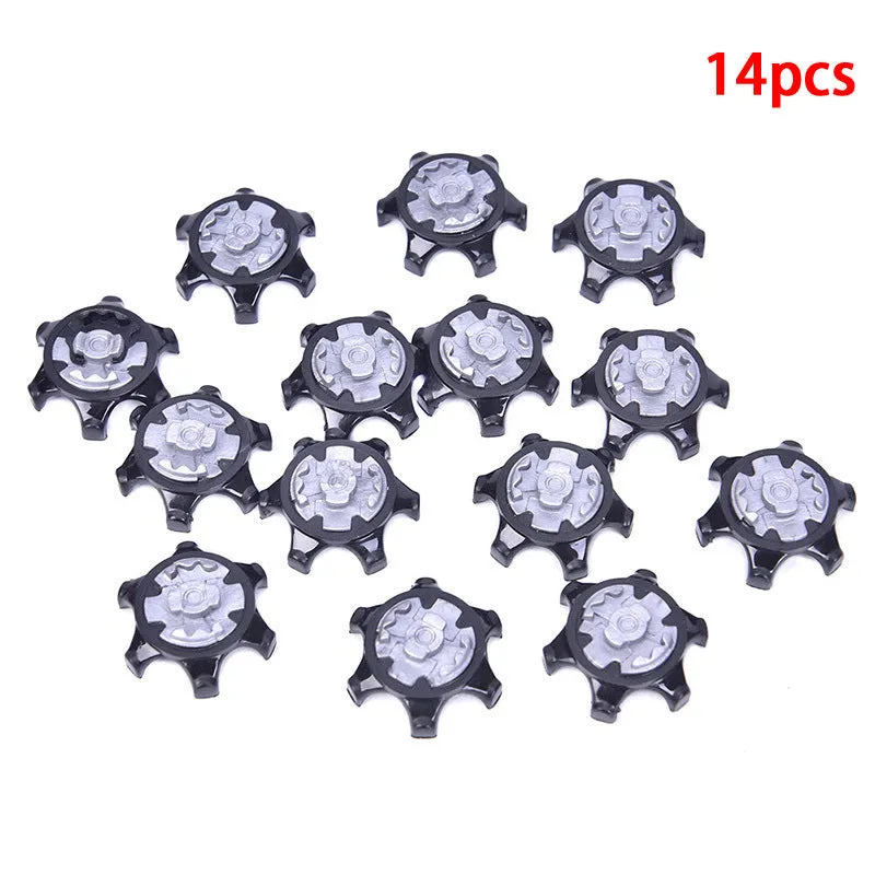 14pcs Replacement Spikes Cleats  Golf Shoes Black Spikes Golf Accessories