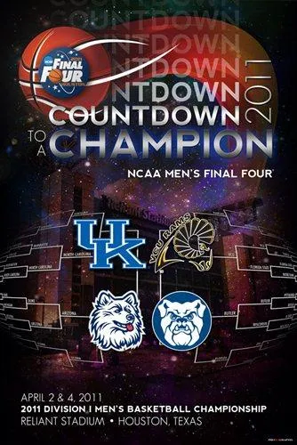 2011 Final Four Team Logos College Basketball Print Poster (24 x 36)