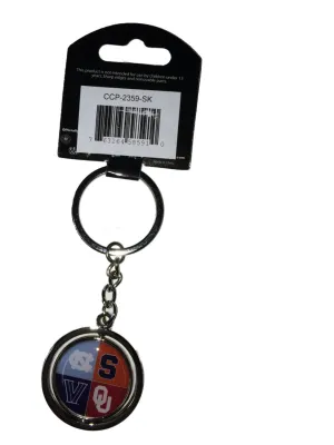 2016 Final Four Houston Texas Four Team Aminco Spinning Key Ring Keychain