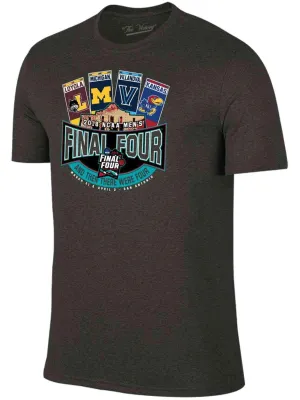 2018 Final Four March Madness Basketball Alamo Tickets Charcoal T-Shirt