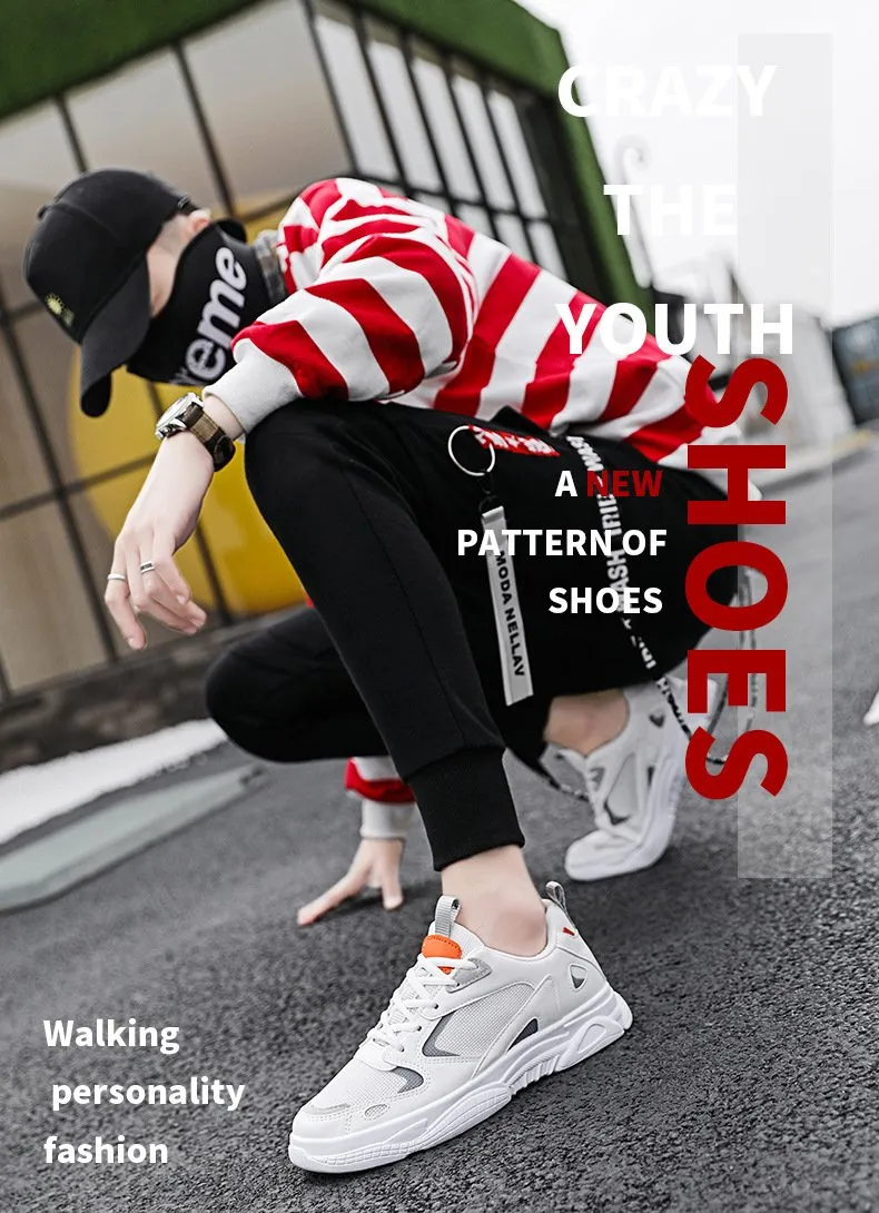 2024 summer mesh men's shoes Korean version ins super fire old shoes ulzzang trend breathable sports shoes men