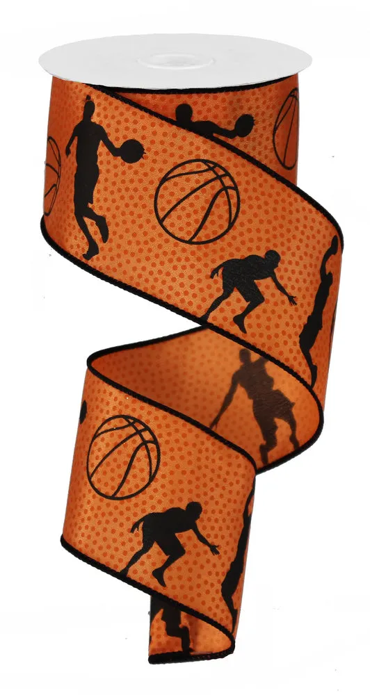 2.5" Basketball Ribbon (10 Yards)