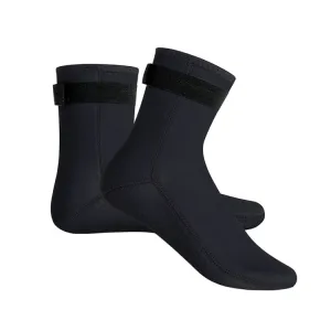 3mm Waterproof Long Beach Diving Socks Warm Non-slip Snorkeling Socks, Size: XL(Black)