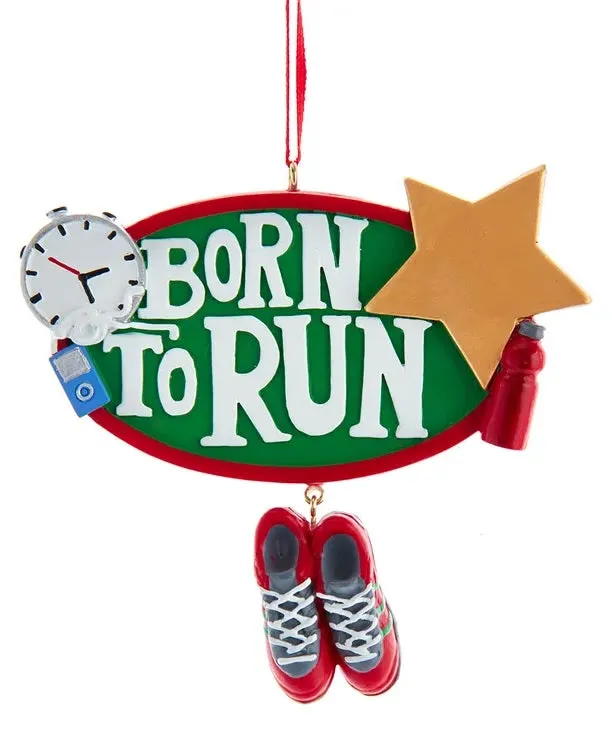 4" Born To Run Ornament for Personalization