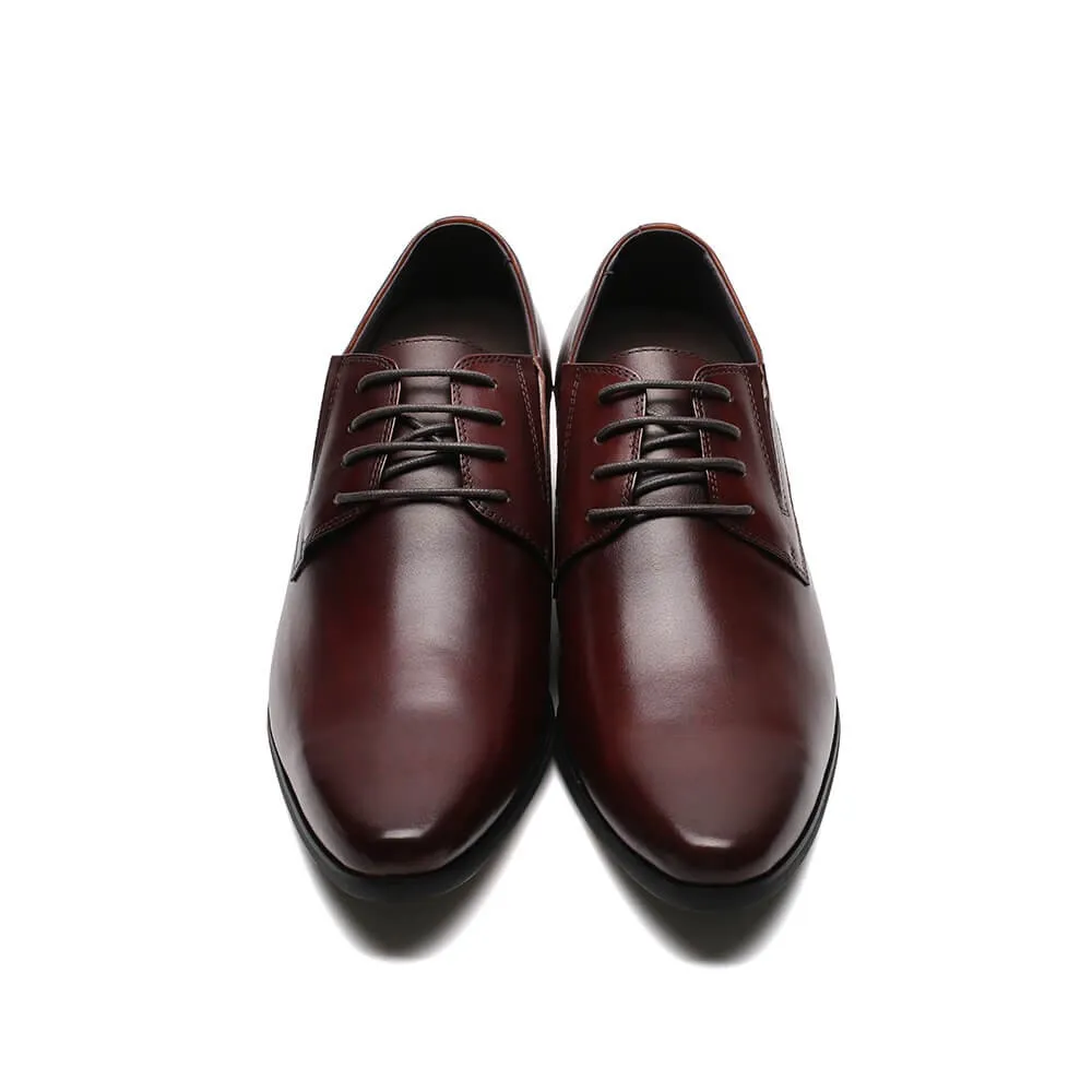 8CM / 3.15 Inches CMR CHAMARIPA Elevator Derby Shoes - Gain 3.15 Inches in Style with Height Increasing Dress Shoes for Men