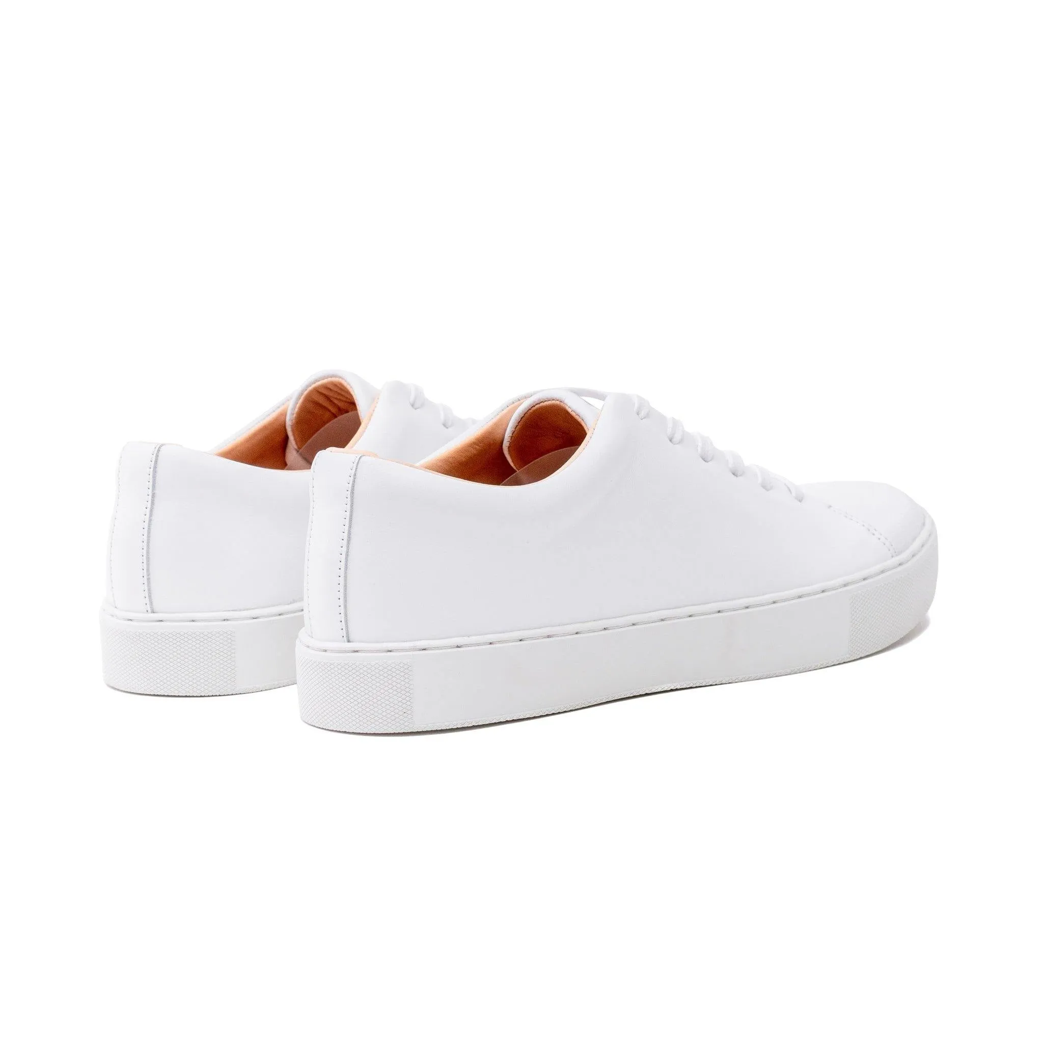 Abington Toe Cap - All White Calf