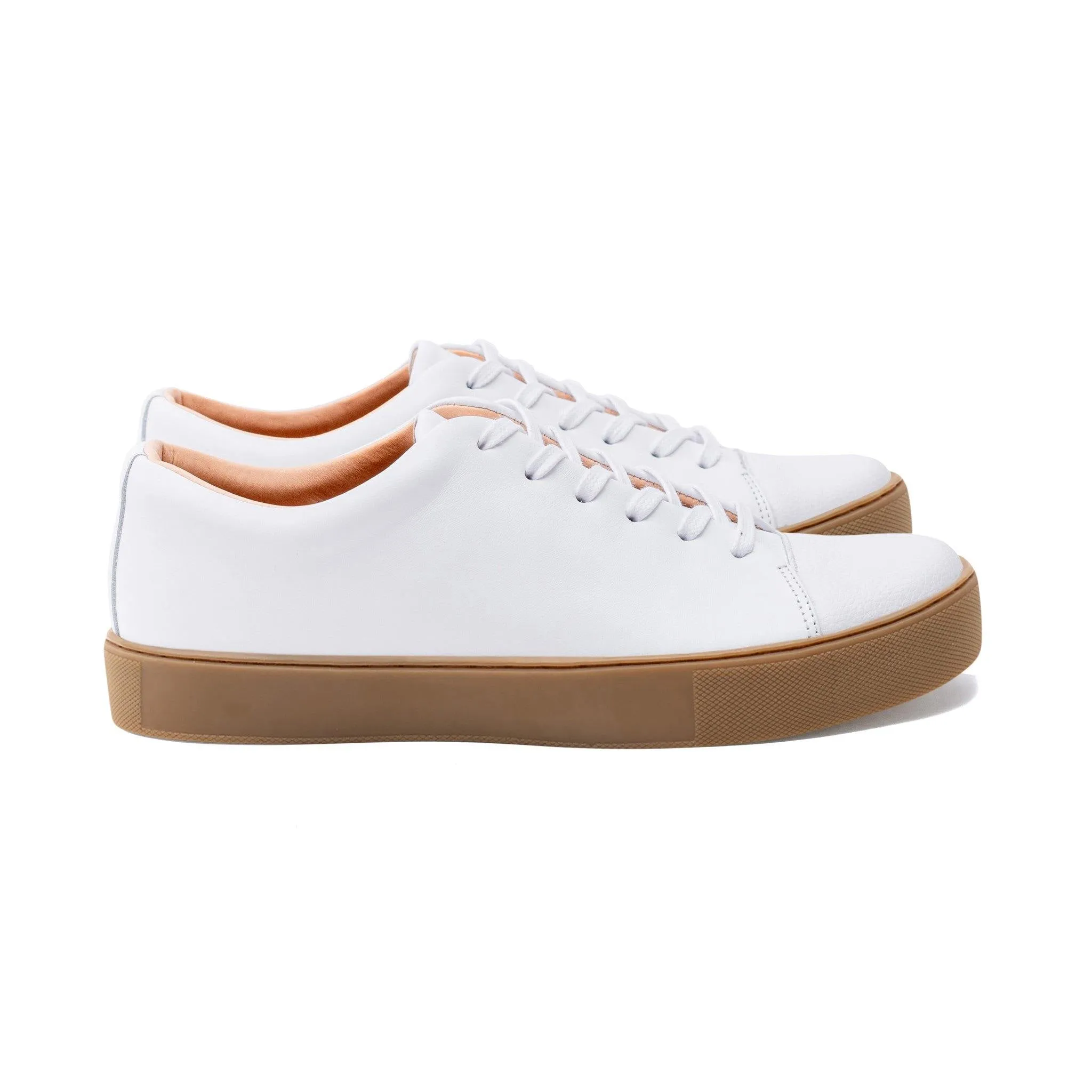 Abington Toe Cap - All White Calf