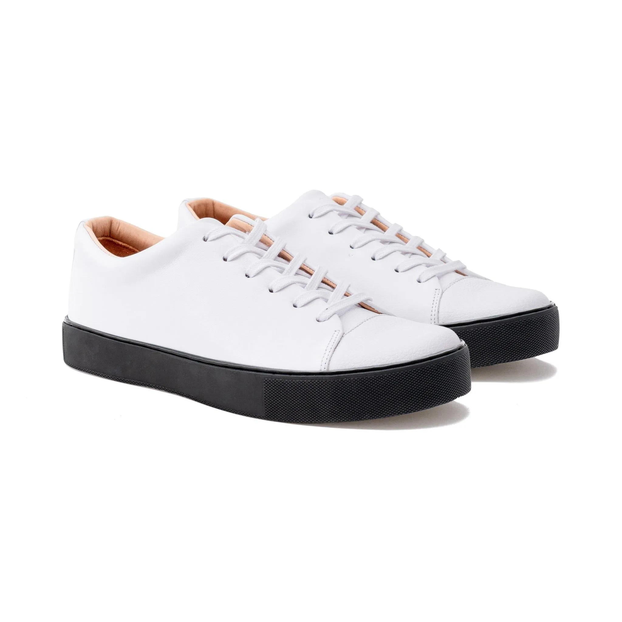 Abington Toe Cap - All White Calf