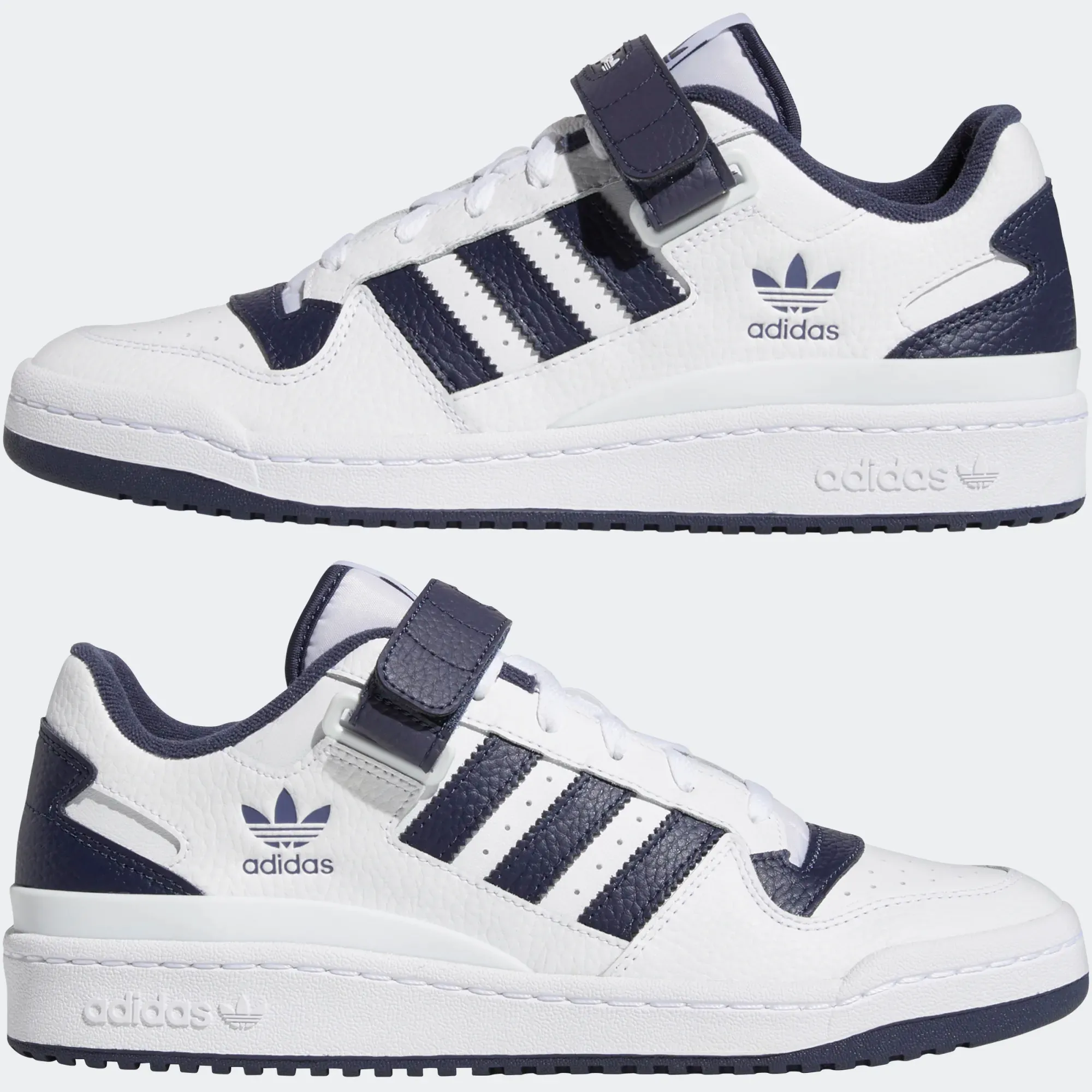 Adidas Men's Forum Low Shoes - Cloud White / Shadow Navy