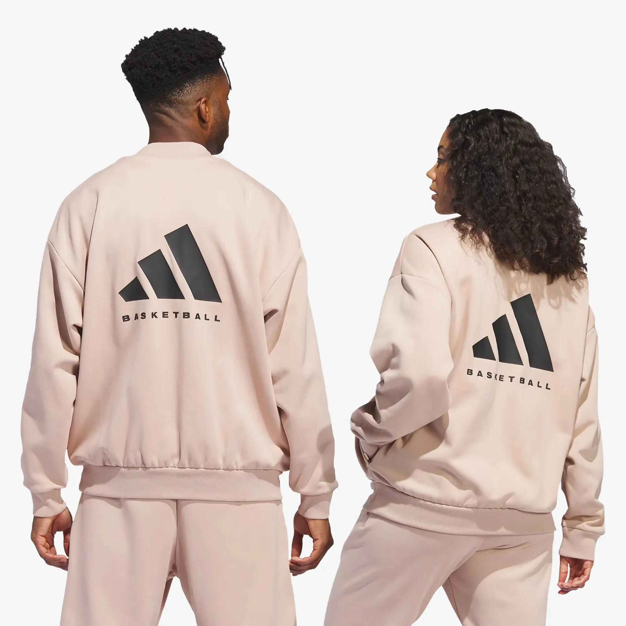 Adidas Originals | BASKETBALL CREW SWEATSHIRT  { ASH PERAL