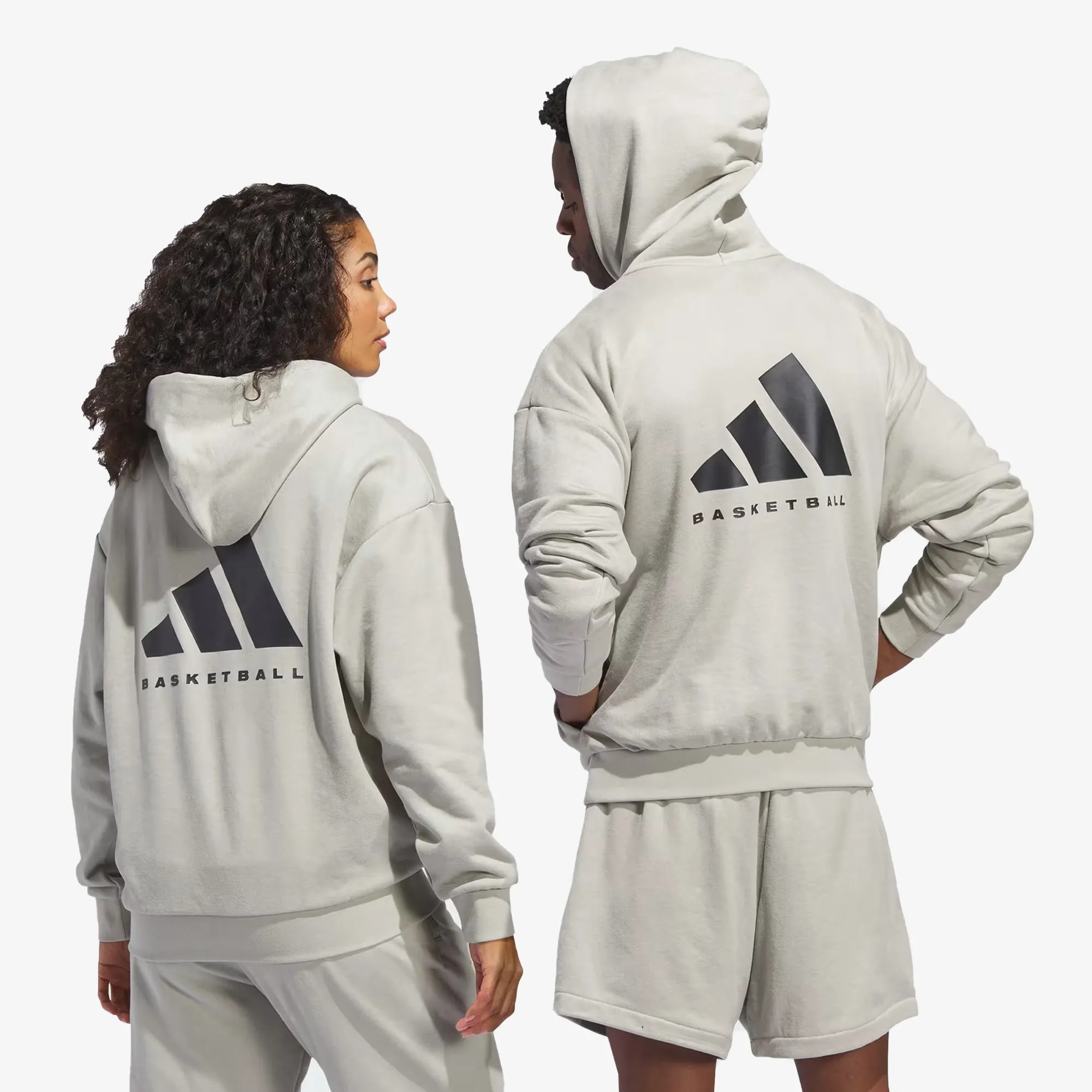 Adidas Originals | BASKETBALL SUEDED HOODIE  { SESAME