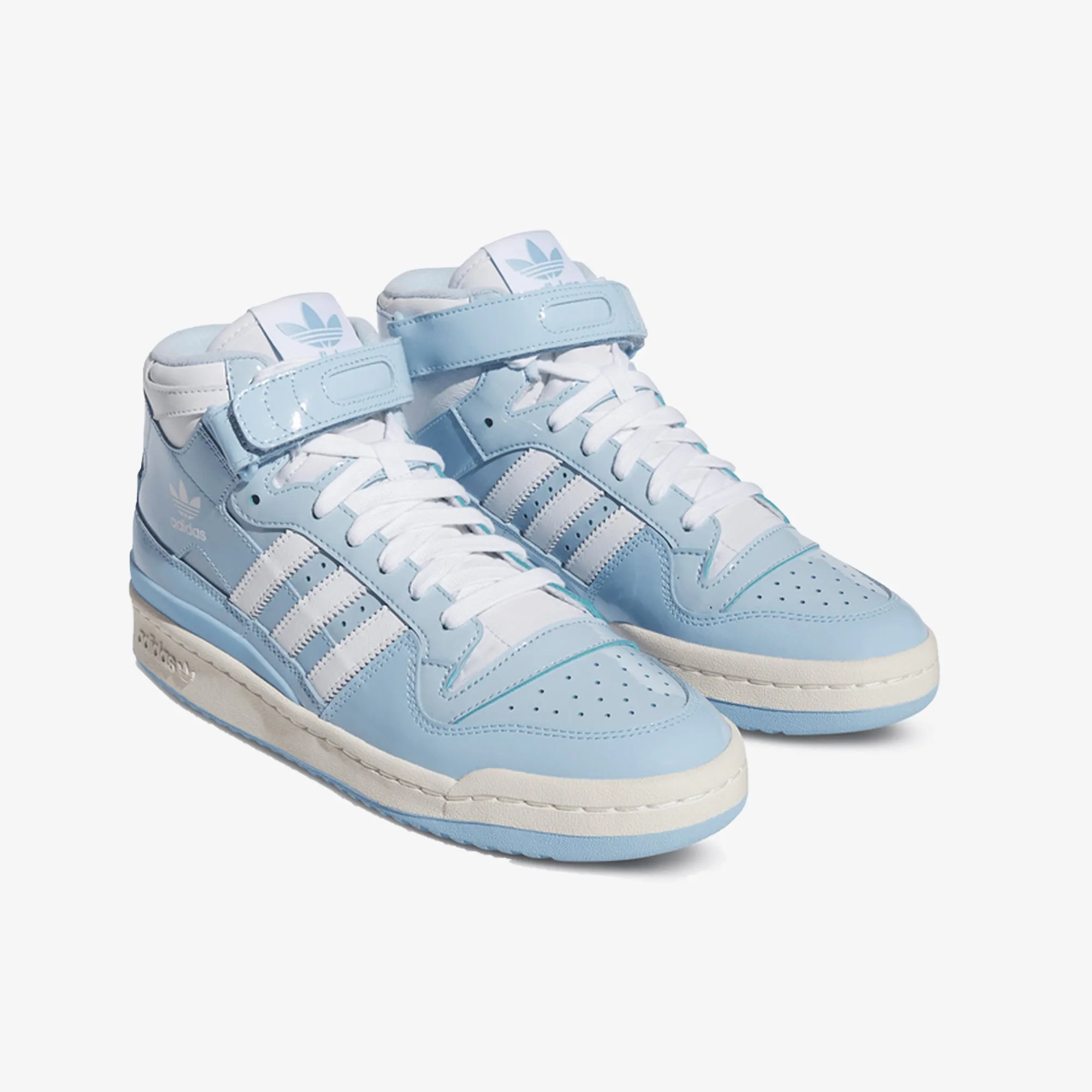 Adidas Originals | FORUM MID  { CLEAR SKY/FTWR WHITE/CREAM WHITE