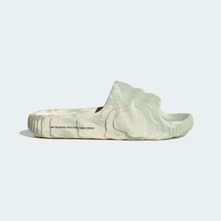 ADILETTE 22 SLIDE, Cream White / Linen Green / Core Black