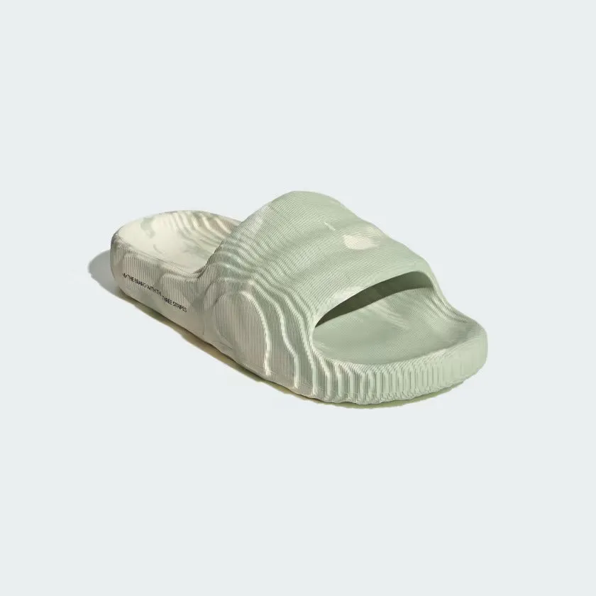 ADILETTE 22 SLIDE, Cream White / Linen Green / Core Black