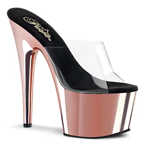 Adore-701 Rose Gold Platform Heels