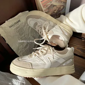 Advbridge Korean Spring New Sports Women's Sneakers Casual Platform Flat Daddy White Shoes Vulcanize Running Fashion Tennis Basket