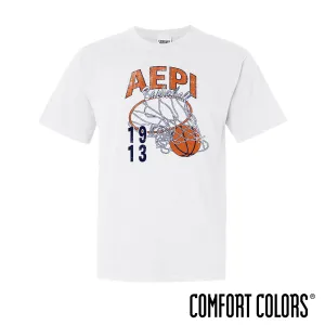 AEPi Comfort Colors Retro Basketball Short Sleeve Tee