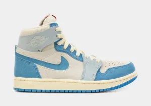 Air Jordan 1 High Zoom CMFT 2 University Blue Womens Lifestyle Shoes (Blue/White)