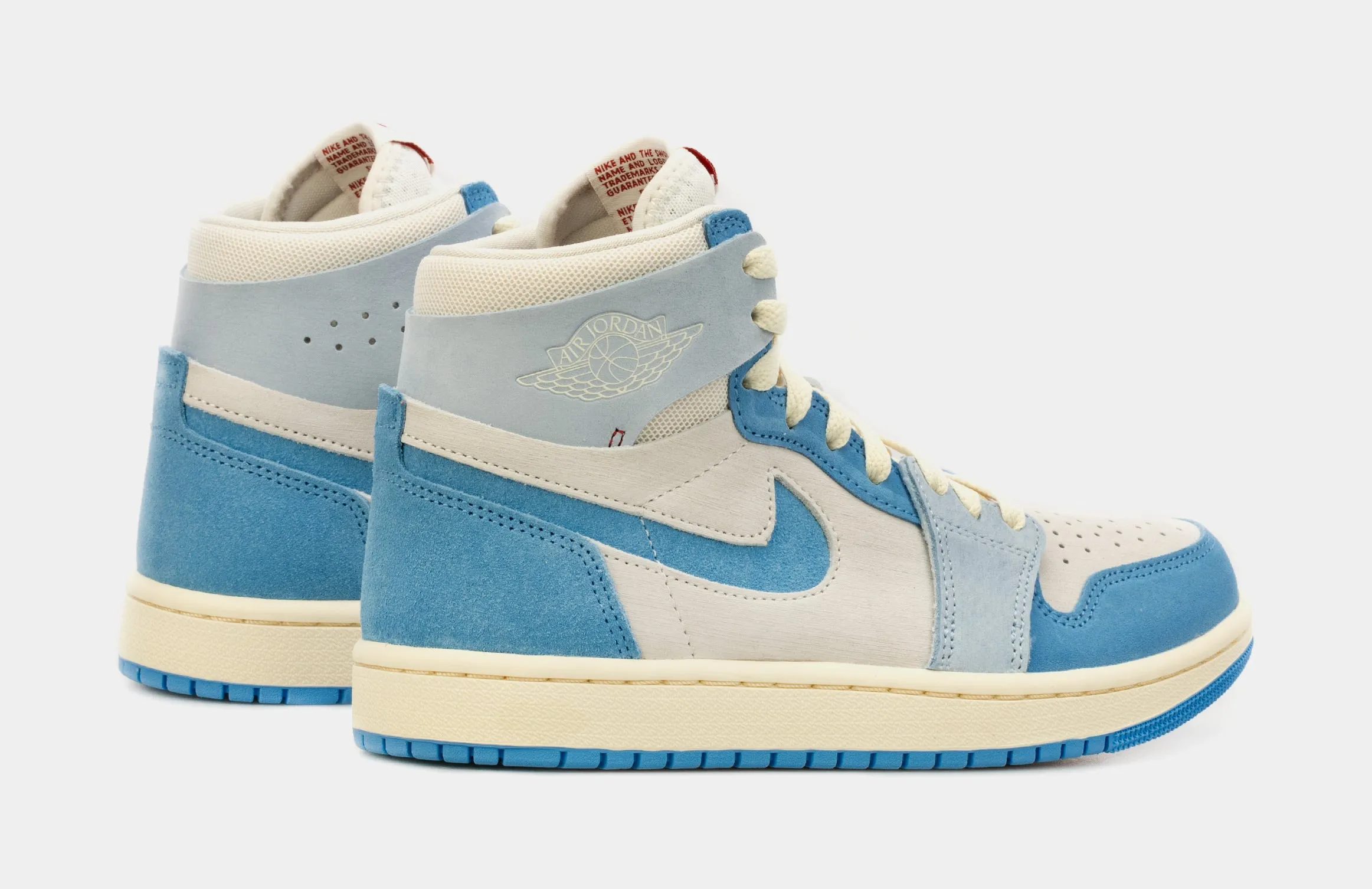 Air Jordan 1 High Zoom CMFT 2 University Blue Womens Lifestyle Shoes (Blue/White)