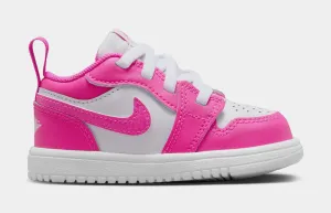 Air Jordan 1 Low ALT Infant Toddler Lifestyle Shoes (Fire Pink/White/Iris Whisper)