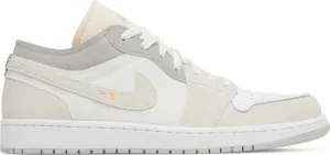 Air Jordan 1 Low SE Craft Inside Out Sneakers, White