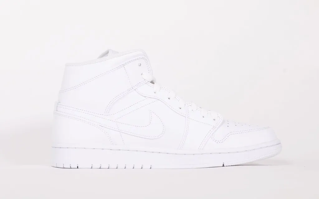 Air Jordan 1 Mid 'Triple White 2.0' (2020)