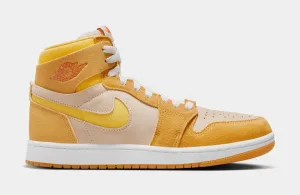 Air Jordan 1 Zoom CMFT 2 Womens Lifestyle Shoes (Yellow Ochre/Yellow Pale/Vanilla)