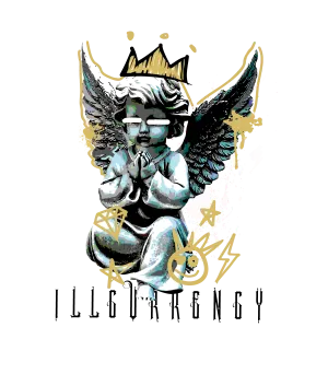 Air Jordan 4 WMNS “Metallic Gold” | illcurrency White T-Shirt (Graffiti Angel)