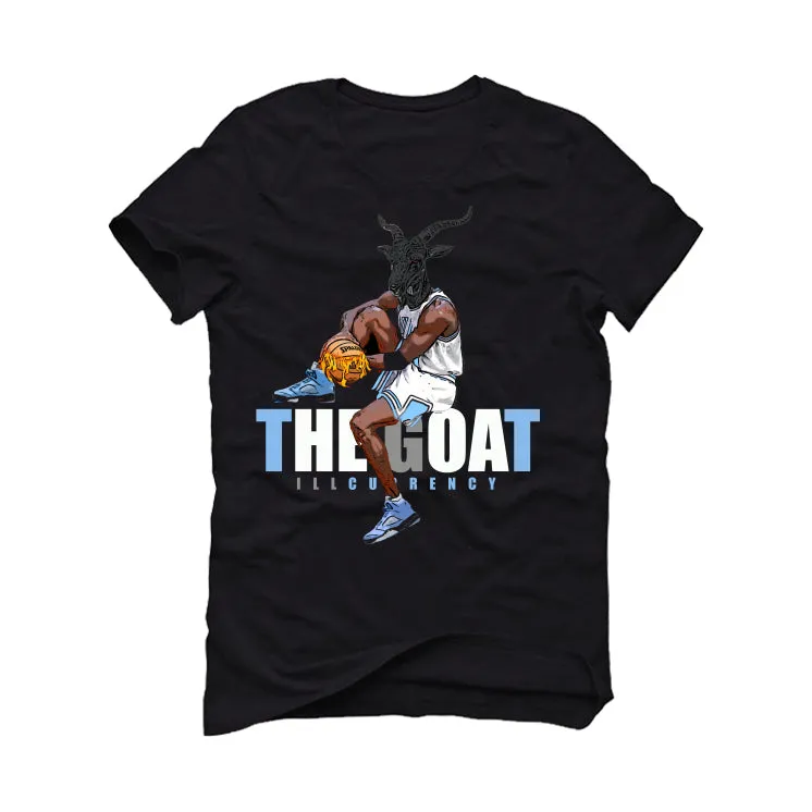 Air Jordan 5 “UNC” Black T-Shirt (The Goat)