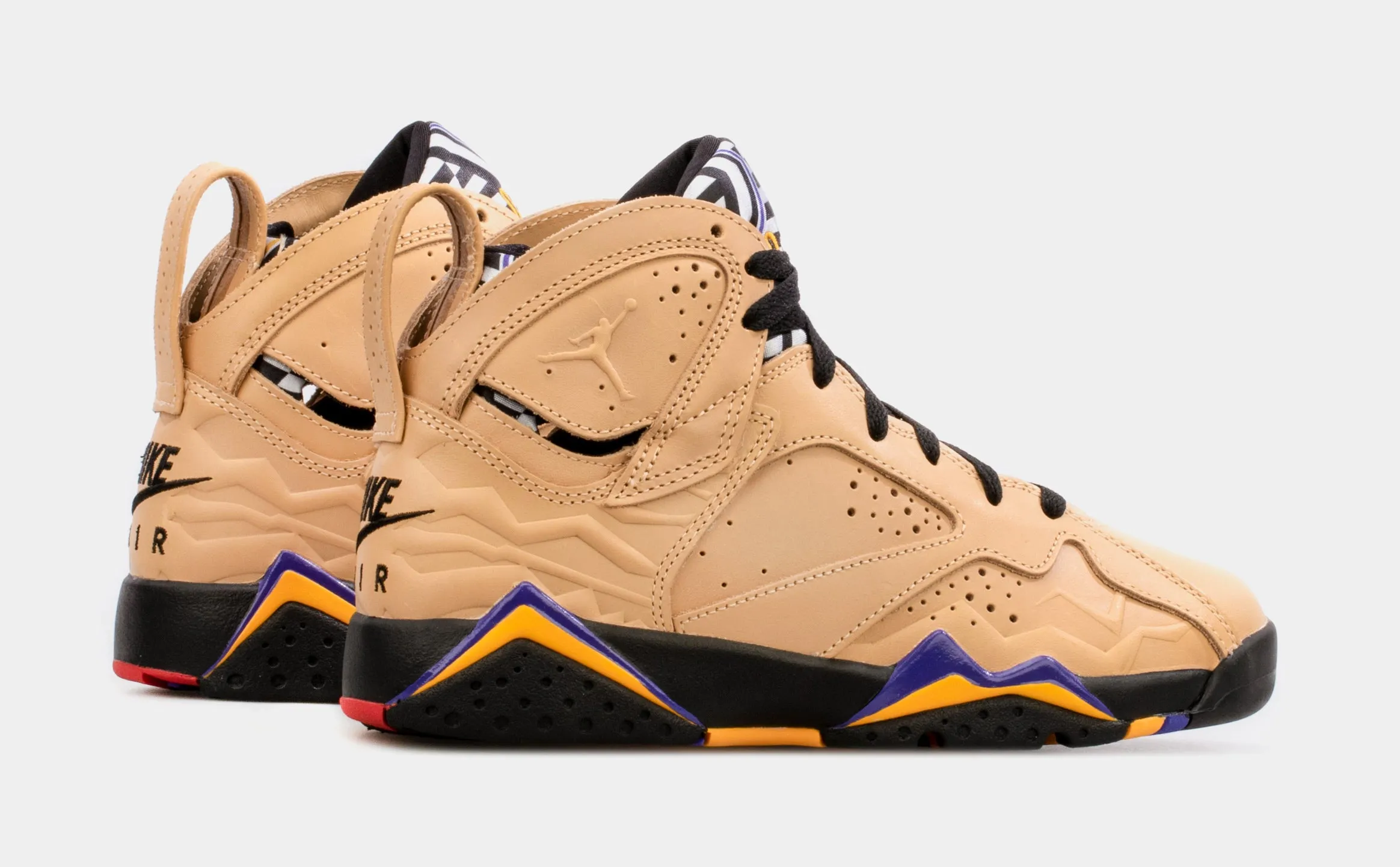 Air Jordan 7 Retro SE Afrobeats Grade School Lifestyle Shoes (Beige) Free Shipping