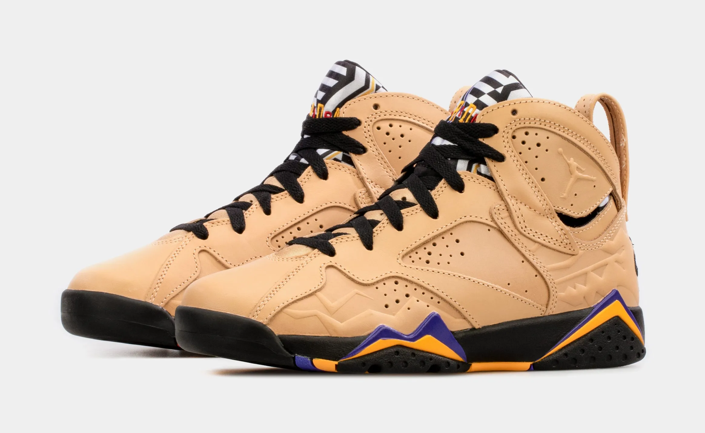 Air Jordan 7 Retro SE Afrobeats Grade School Lifestyle Shoes (Beige) Free Shipping