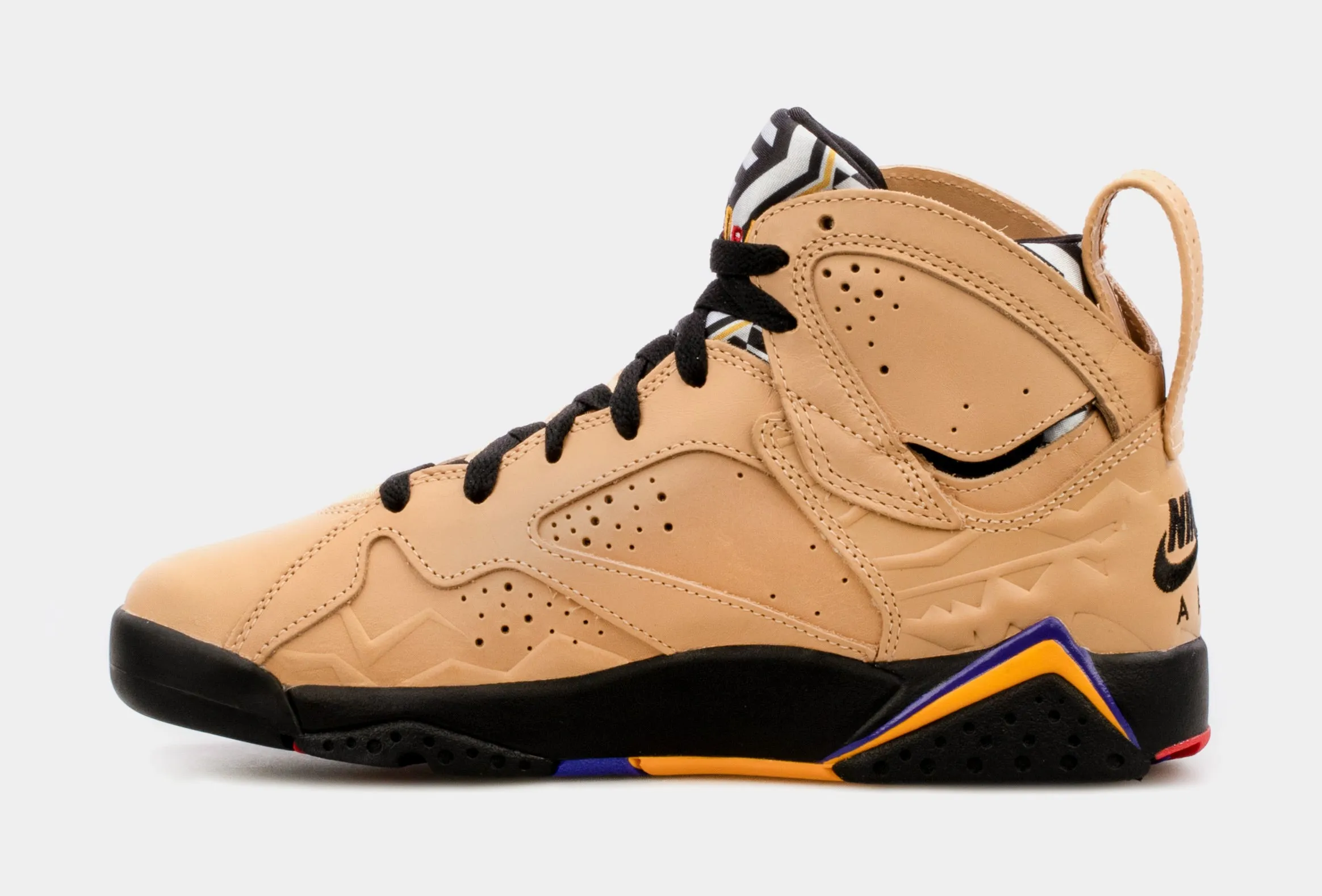 Air Jordan 7 Retro SE Afrobeats Grade School Lifestyle Shoes (Beige) Free Shipping