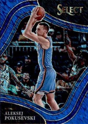 Aleksej Pokusevski, Courtside Shimmer Prizm, 2021-22 Panini Select Basketball NBA