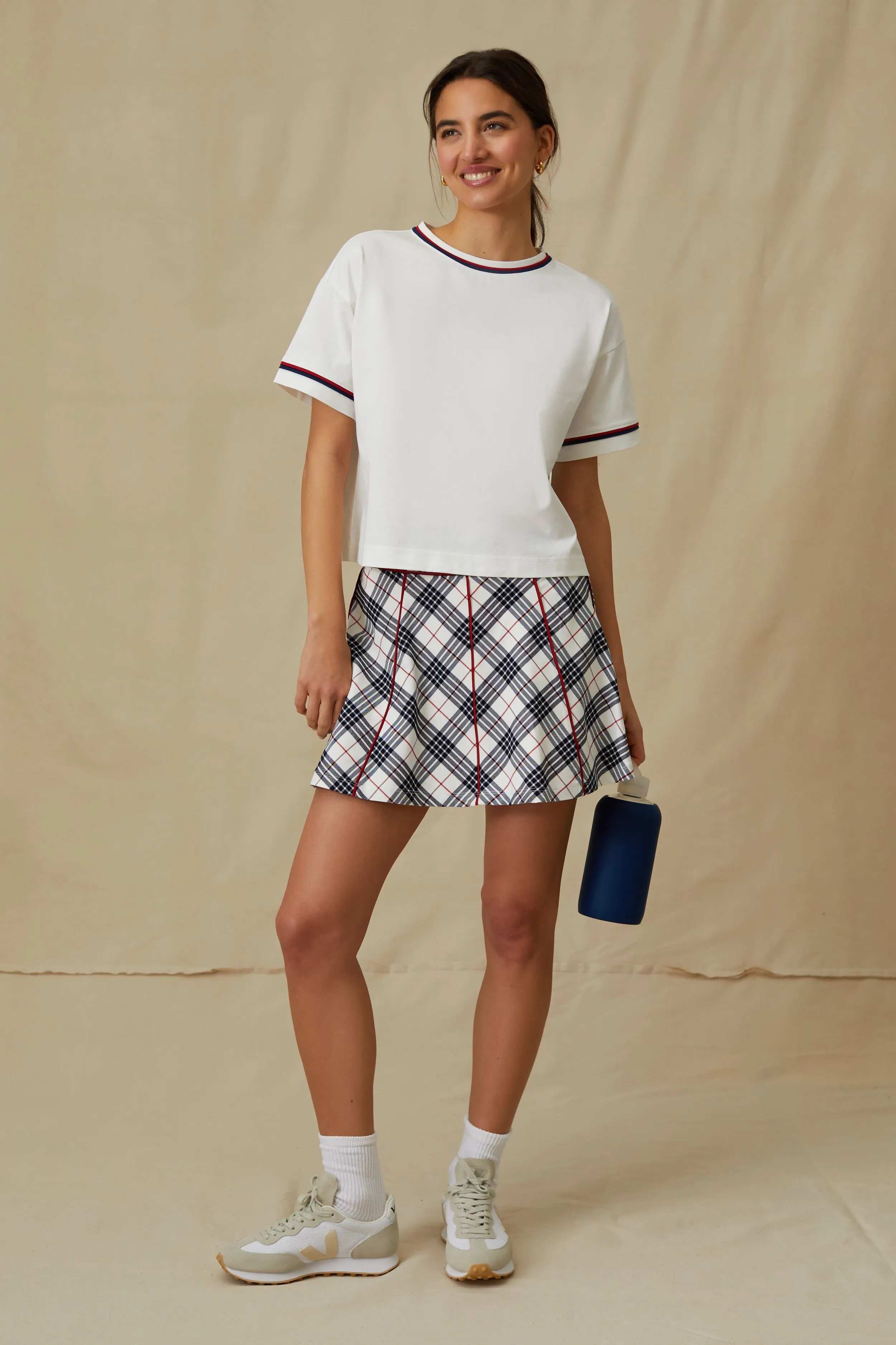 Americana Piped Cropped Ryan Boyfriend Tee