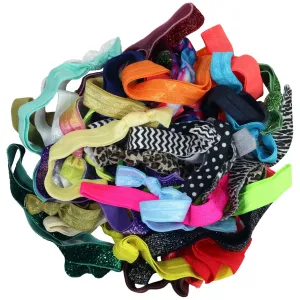 Assorted Elastic Headbands - 25 Pack