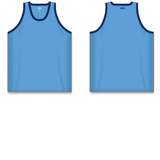 Athletic Knit (AK) B1325L-232 Ladies Sky Blue/Navy League Basketball Jersey