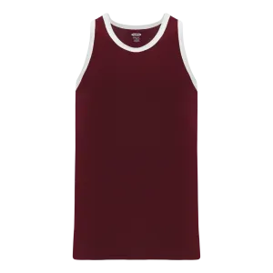 Athletic Knit (AK) B1325L-233 Ladies Maroon/White League Basketball Jersey