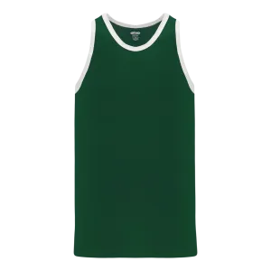 Athletic Knit (AK) B1325L-260 Ladies Dark Green/White League Basketball Jersey