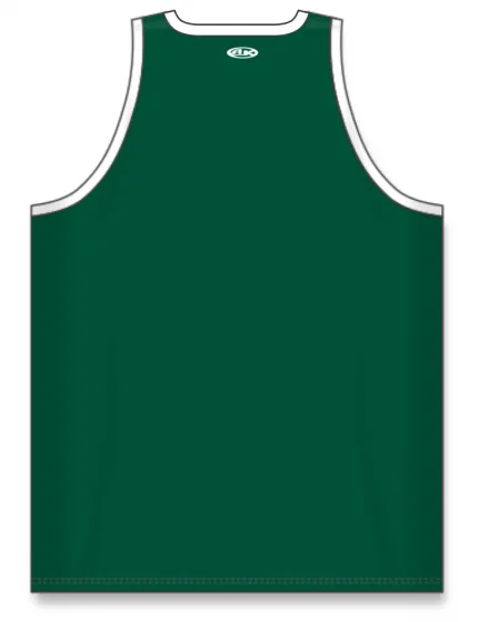 Athletic Knit (AK) B1325L-260 Ladies Dark Green/White League Basketball Jersey