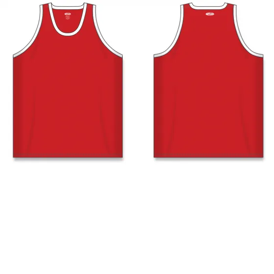 Athletic Knit (AK) B1325M-208 Mens Red/White League Basketball Jersey