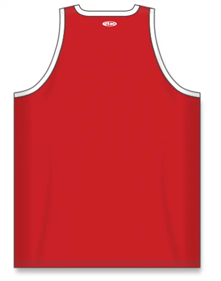 Athletic Knit (AK) B1325M-208 Mens Red/White League Basketball Jersey