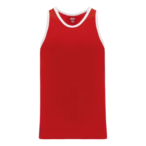 Athletic Knit (AK) B1325M-208 Mens Red/White League Basketball Jersey